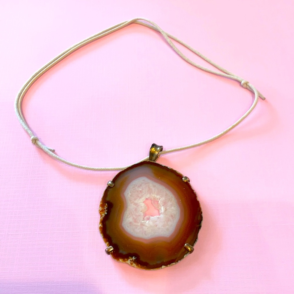 Geode necklace